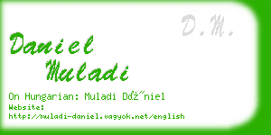 daniel muladi business card